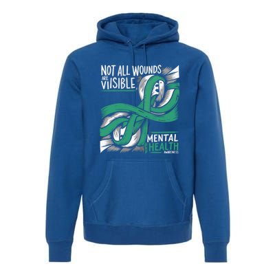 Tal Health Not All Wounds Visible Tal Health Awareness Gift Premium Hoodie