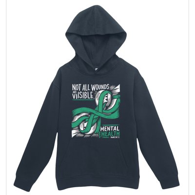 Tal Health Not All Wounds Visible Tal Health Awareness Gift Urban Pullover Hoodie