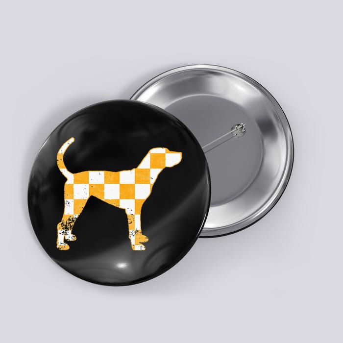 Tennessee Hound Orange White Vintage Dog Fan Game Button