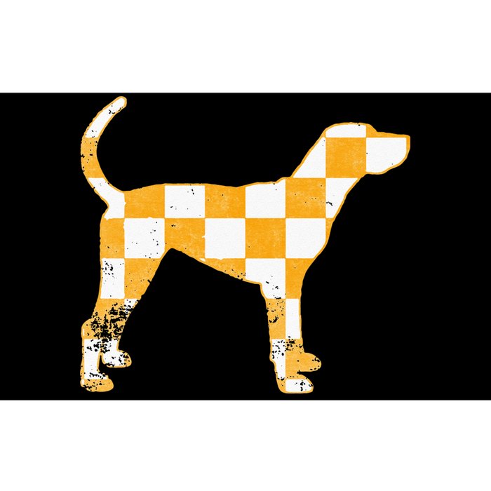 Tennessee Hound Orange White Vintage Dog Fan Game Bumper Sticker