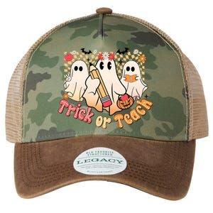 Teacher Halloweentrick Of Teach Legacy Tie Dye Trucker Hat