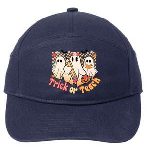 Teacher Halloweentrick Of Teach 7-Panel Snapback Hat