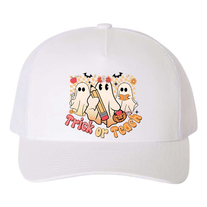 Teacher Halloweentrick Of Teach Yupoong Adult 5-Panel Trucker Hat