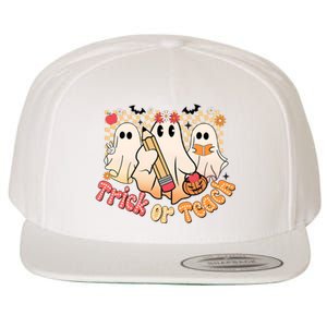 Teacher Halloweentrick Of Teach Wool Snapback Cap