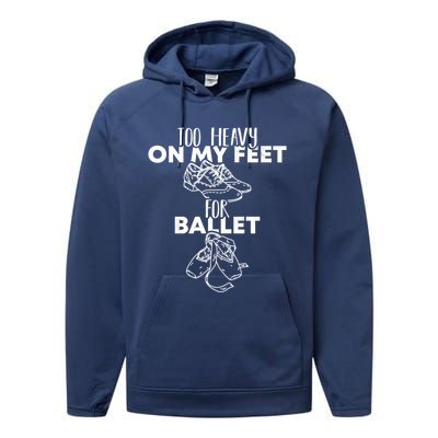 Too Heavy On The Feets For Ballet National Tap Dance Day Gift Performance Fleece Hoodie