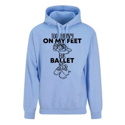 Too Heavy On The Feets For Ballet National Tap Dance Day Gift Unisex Surf Hoodie