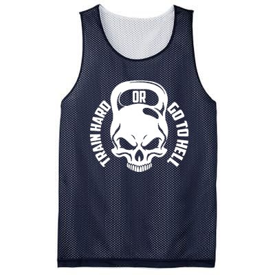 Train Hard Or Go To Hell Mesh Reversible Basketball Jersey Tank