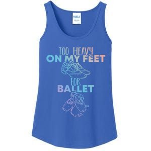 Too Heavy On The Feets For Ballet National Tap Dance Day Gift Ladies Essential Tank