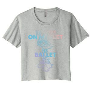 Too Heavy On The Feets For Ballet National Tap Dance Day Gift Women's Crop Top Tee