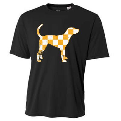 Tennessee Hound Orange White Vintage Dog Fan Game Cooling Performance Crew T-Shirt