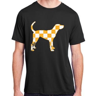 Tennessee Hound Orange White Vintage Dog Fan Game Adult ChromaSoft Performance T-Shirt