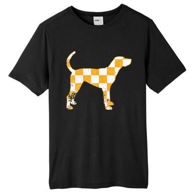 Tennessee Hound Orange White Vintage Dog Fan Game Tall Fusion ChromaSoft Performance T-Shirt