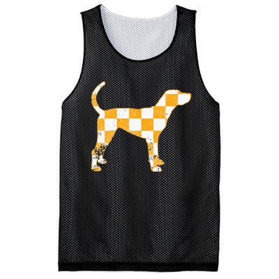 Tennessee Hound Orange White Vintage Dog Fan Game Mesh Reversible Basketball Jersey Tank