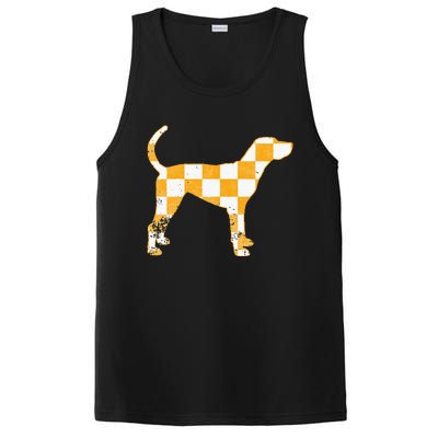 Tennessee Hound Orange White Vintage Dog Fan Game PosiCharge Competitor Tank