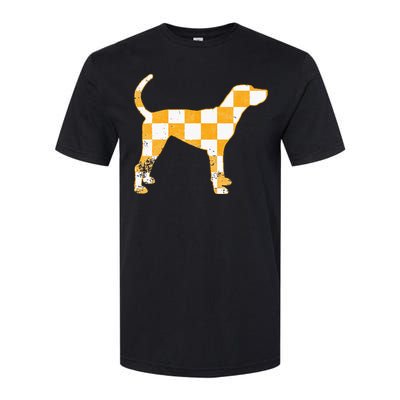 Tennessee Hound Orange White Vintage Dog Fan Game Softstyle CVC T-Shirt