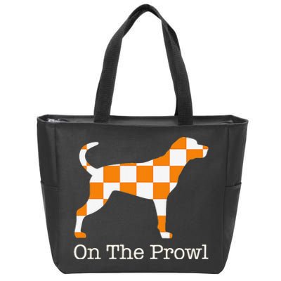 Tennessee Hound On The Prowl Vol Dog Knoxville Fan Game Gift Zip Tote Bag