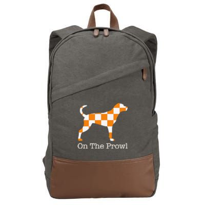 Tennessee Hound On The Prowl Vol Dog Knoxville Fan Game Gift Cotton Canvas Backpack