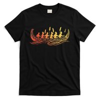 Tribal Hawaiian Outrigger Canoe Design T-Shirt