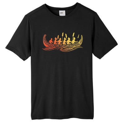 Tribal Hawaiian Outrigger Canoe Design Tall Fusion ChromaSoft Performance T-Shirt