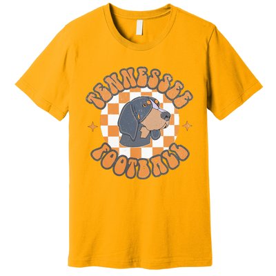 Tennessee Hound Orange White Vintage Dog Fan Game Premium T-Shirt