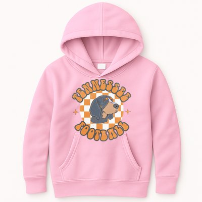 Tennessee Hound Orange White Vintage Dog Fan Game Kids Hoodie