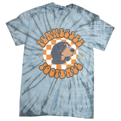 Tennessee Hound Orange White Vintage Dog Fan Game Tie-Dye T-Shirt