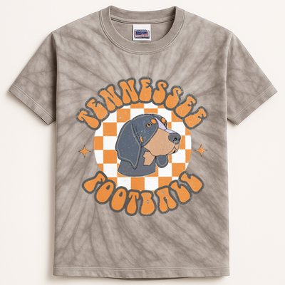 Tennessee Hound Orange White Vintage Dog Fan Game Kids Tie-Dye T-Shirt