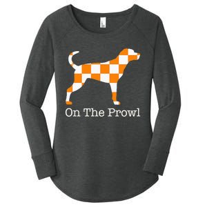 Tennessee Hound On The Prowl Vol Dog Knoxville Fan Game Gift Women's Perfect Tri Tunic Long Sleeve Shirt