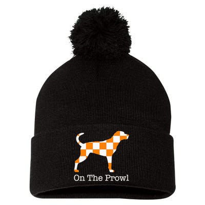 Tennessee Hound On The Prowl Vol Dog Knoxville Fan Game Gift Pom Pom 12in Knit Beanie