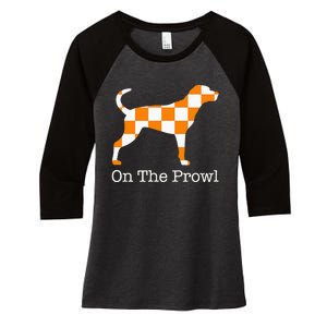 Tennessee Hound On The Prowl Vol Dog Knoxville Fan Game Gift Women's Tri-Blend 3/4-Sleeve Raglan Shirt