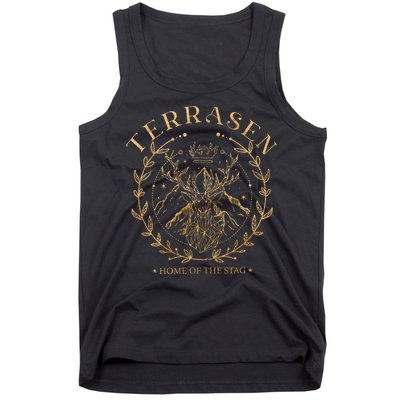 Terrasen Home Of The Stag Throne of Glass Book Lover Tank Top