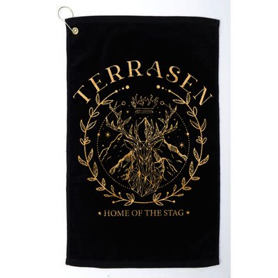 Terrasen Home Of The Stag Throne of Glass Book Lover Golf Towel