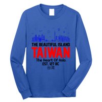 Taiwan Heart Of Asia Taiwan Est 127 Funny Beautiful Island Gift Long Sleeve Shirt