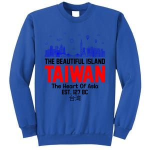 Taiwan Heart Of Asia Taiwan Est 127 Funny Beautiful Island Gift Sweatshirt