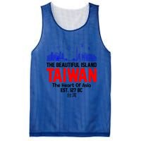 Taiwan Heart Of Asia Taiwan Est 127 Funny Beautiful Island Gift Mesh Reversible Basketball Jersey Tank