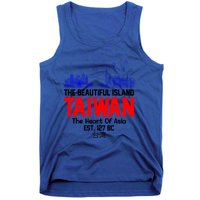 Taiwan Heart Of Asia Taiwan Est 127 Funny Beautiful Island Gift Tank Top