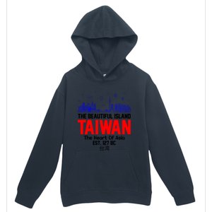 Taiwan Heart Of Asia Taiwan Est 127 Funny Beautiful Island Gift Urban Pullover Hoodie