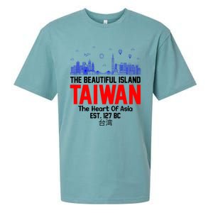 Taiwan Heart Of Asia Taiwan Est 127 Funny Beautiful Island Gift Sueded Cloud Jersey T-Shirt