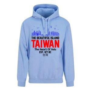 Taiwan Heart Of Asia Taiwan Est 127 Funny Beautiful Island Gift Unisex Surf Hoodie