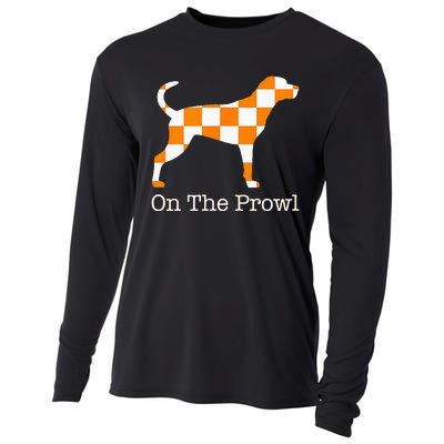 Tennessee Hound On The Prowl Vol Dog Knoxville Fan Game Gift Cooling Performance Long Sleeve Crew