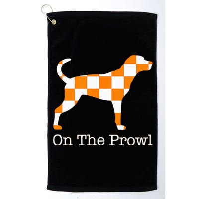 Tennessee Hound On The Prowl Vol Dog Knoxville Fan Game Gift Platinum Collection Golf Towel