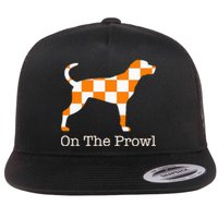 Tennessee Hound On The Prowl Vol Dog Knoxville Fan Game Gift Flat Bill Trucker Hat