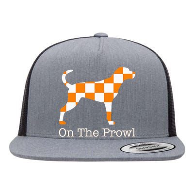 Tennessee Hound On The Prowl Vol Dog Knoxville Fan Game Gift Flat Bill Trucker Hat