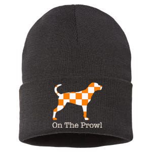 Tennessee Hound On The Prowl Vol Dog Knoxville Fan Game Gift Sustainable Knit Beanie