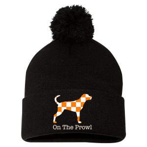 Tennessee Hound On The Prowl Vol Dog Knoxville Fan Game Gift Pom Pom 12in Knit Beanie