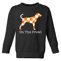 Tennessee Hound On The Prowl Vol Dog Knoxville Fan Game Gift Toddler Sweatshirt