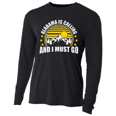 The Heart Of Dixie Alabama Is Calling And I Must Go Cooling Performance Long Sleeve Crew