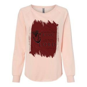 The Heart Of The King Womens California Wash Sweatshirt