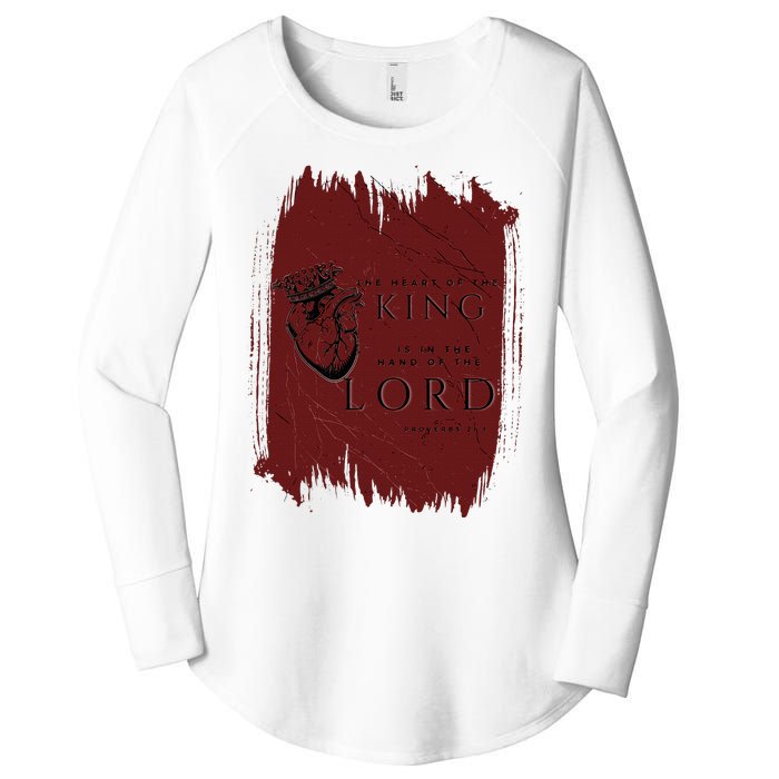 The Heart Of The King Women's Perfect Tri Tunic Long Sleeve Shirt