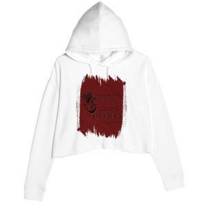 The Heart Of The King Crop Fleece Hoodie